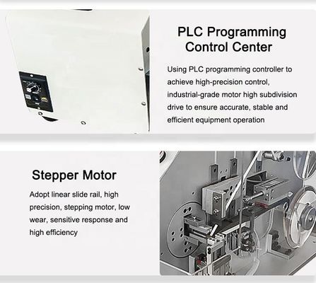 900 1200pcs/h ワイヤーハーネス末端包装 USBケーブル遮蔽のための銅製紙機