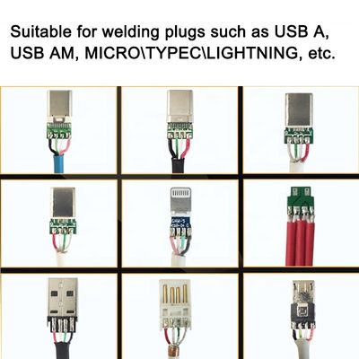 USBケーブル製造機械 切断 脱ぎ 溶接 型C端末用