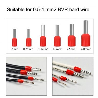 0.5/0.75/1.0/1.5/2.5/4 mm2 BVRハードケーブルのための単粒フェルルールクリッピングマシン