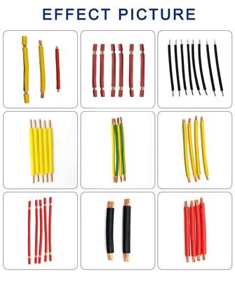 自動ケーブル切断機 0.2-4mm2のワイヤレンジでの結果