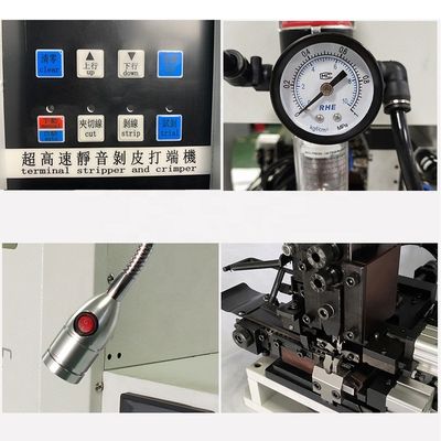 ワイヤの範囲 0.01-0.75mm2 多極ワイヤの剥離 ケーブルのためのクリンピングプレスマシン